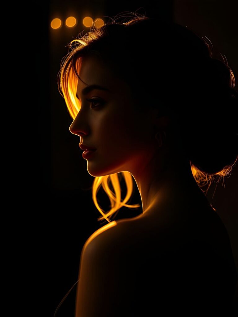 Ultra-detailed photograph of an elegant woman