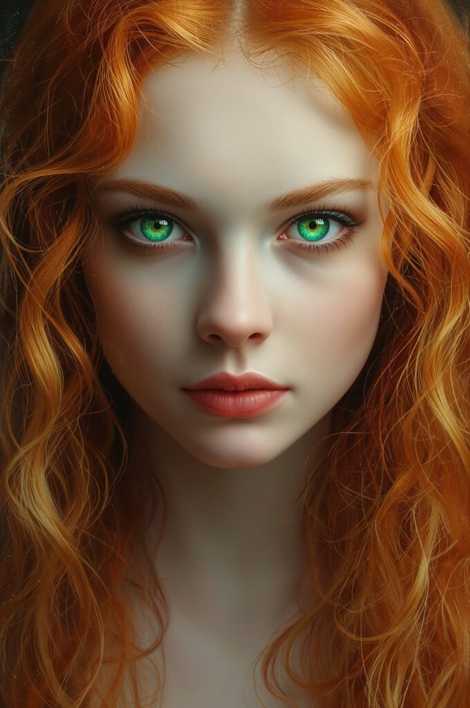 A delicately captivating maiden