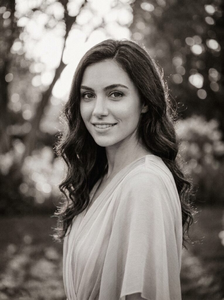 Sepia vintage AI photo effect prompt example