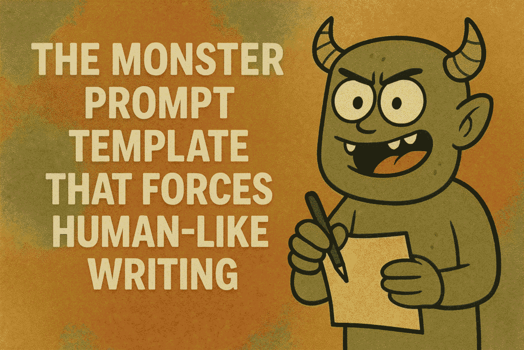 The Monster Prompt Template That Forces Human-Like Writing