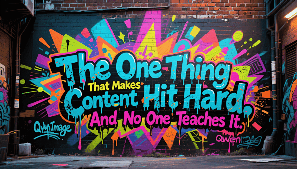 The One Thing That Makes Content Hit Hard