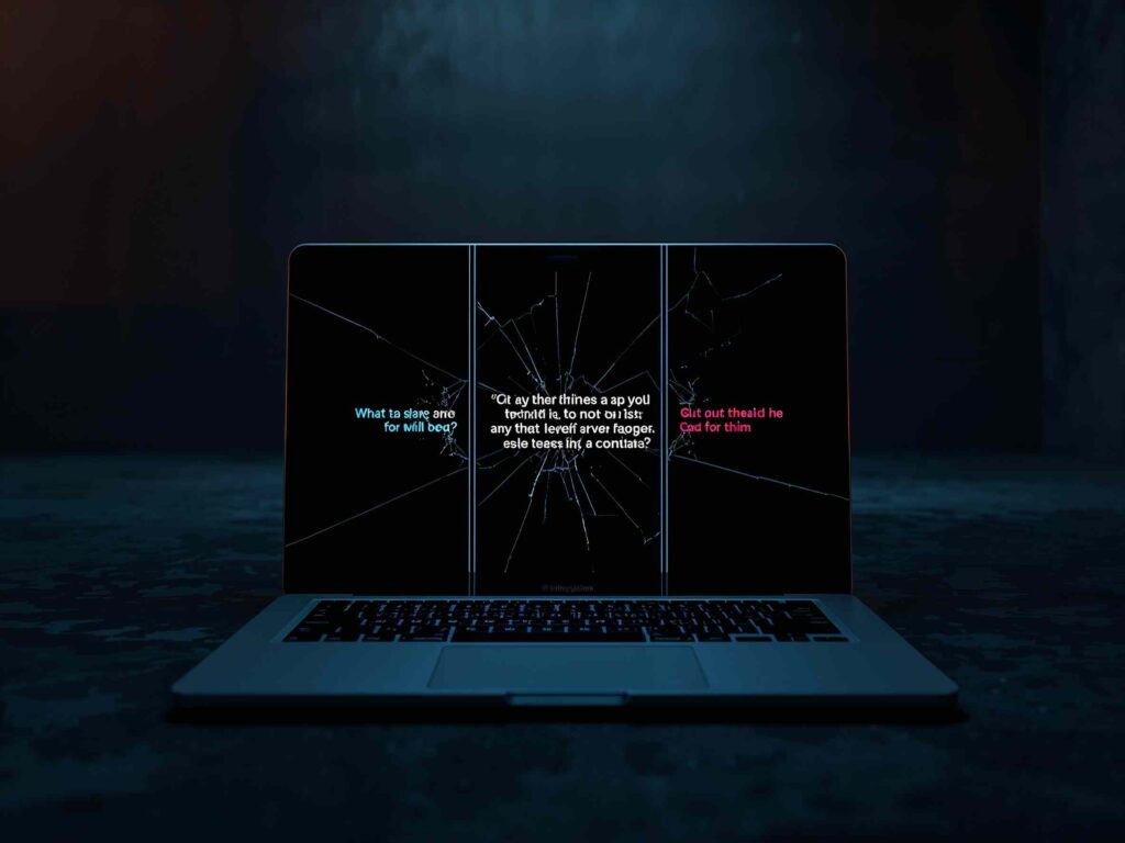 Same prompt producing different AI responses on screen