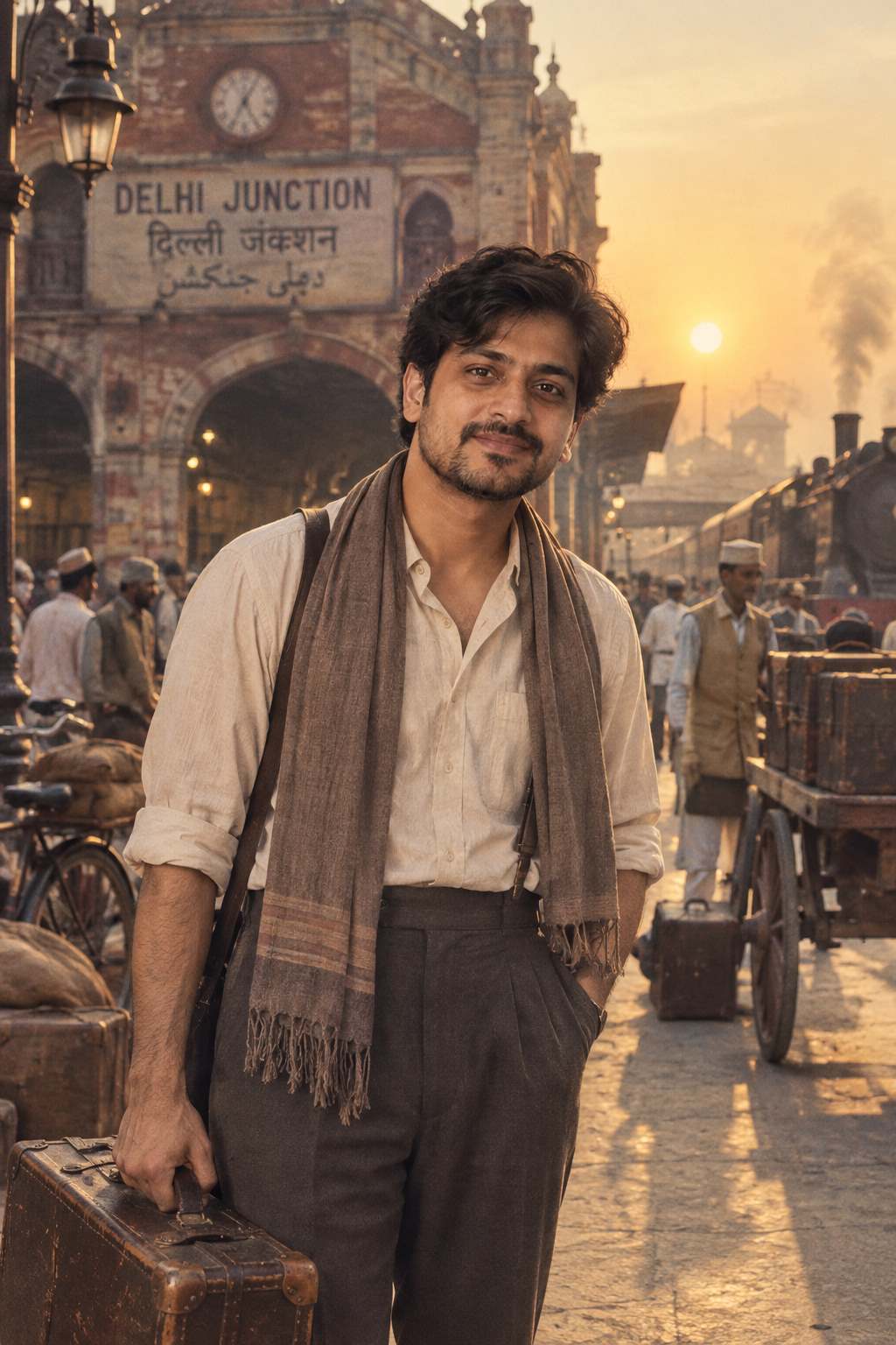 Cinematic Time-Travel AI Prompts: 4 Vintage India Photo Prompts