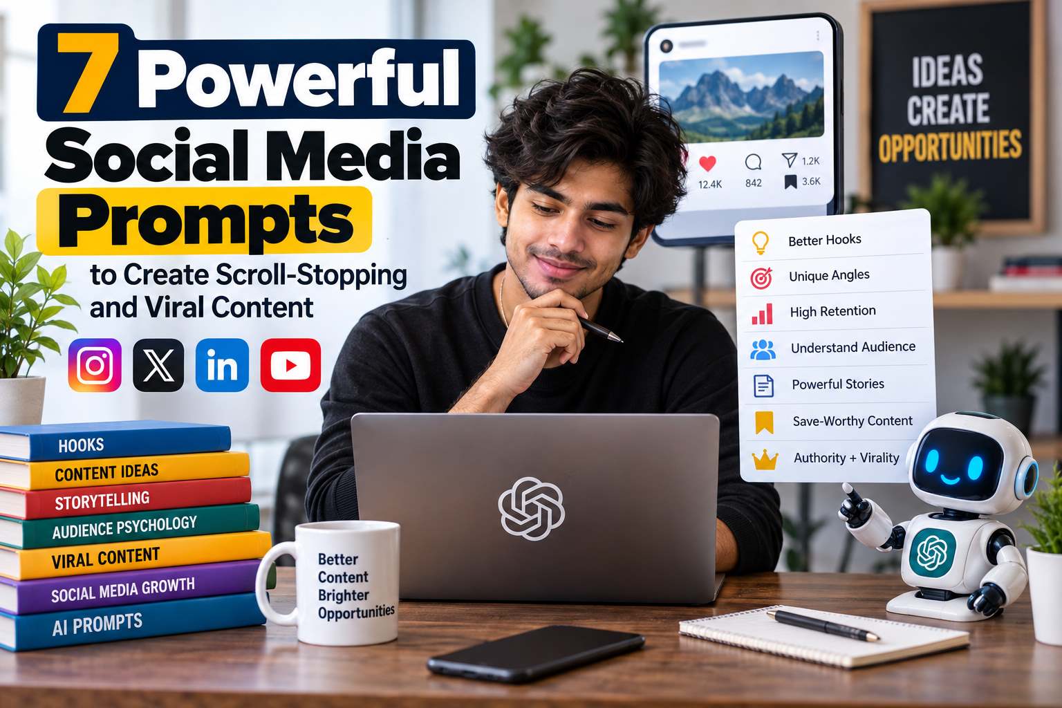7 Powerful Social Media Prompts to Create Scroll-Stopping and Viral Content