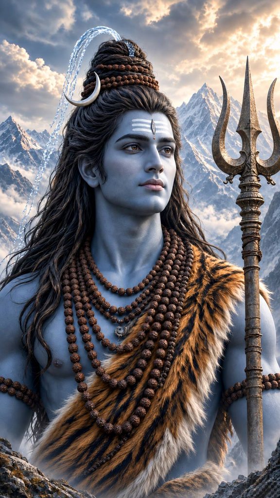 A realistic Lord Shiva prompt