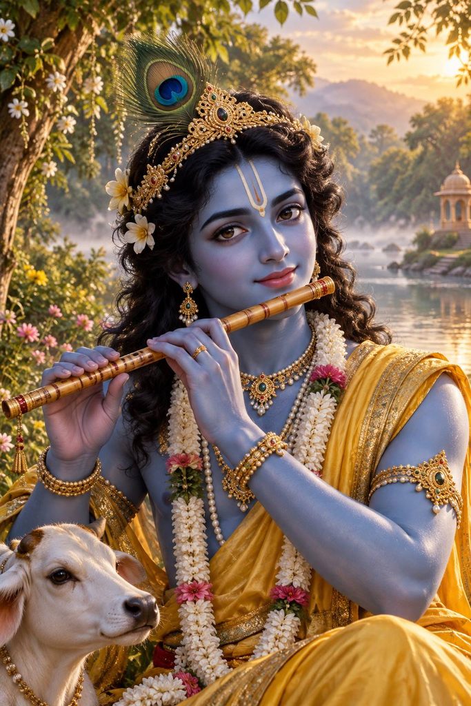 A realistic image of Lord Krishna