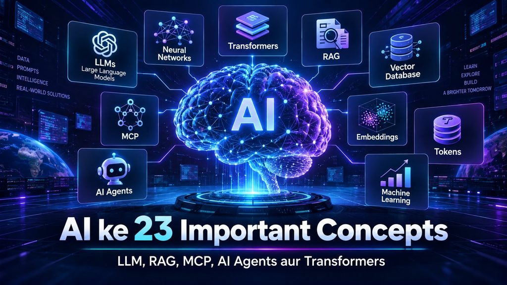 AI ke 23 Important Concepts Hindi Mein