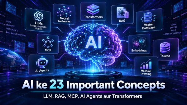 AI ke 23 Important Concepts Hindi Mein – Complete AI Tutorial