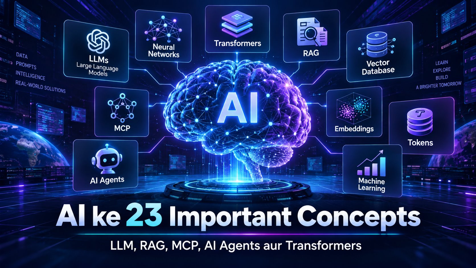 AI ke 23 Important Concepts Hindi Mein – Complete AI Tutorial