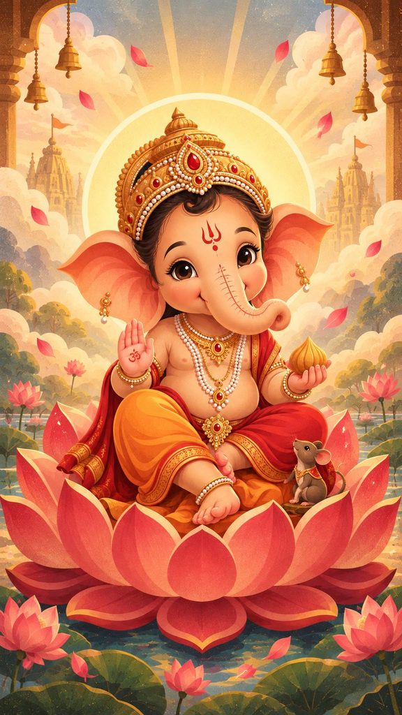 Bal Ganesh Divine Artwork