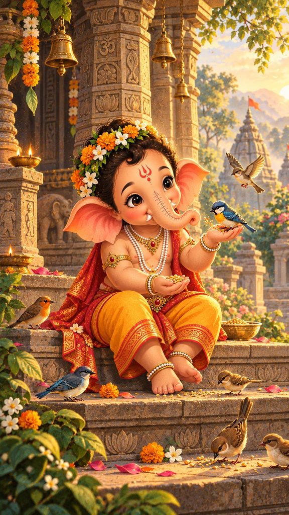 13 Beautiful Bal Ganesh AI Image Prompts for Stunning Devotional Art