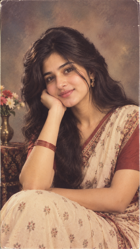 Classic 1980s Indian Portrait