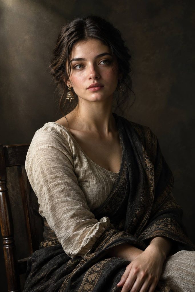 Classical Realist Portrait AI Image Prompt