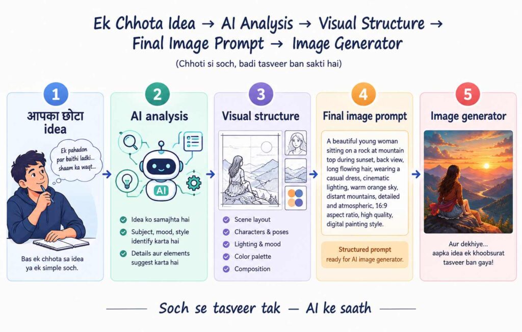From Idea to AI-Generated Image