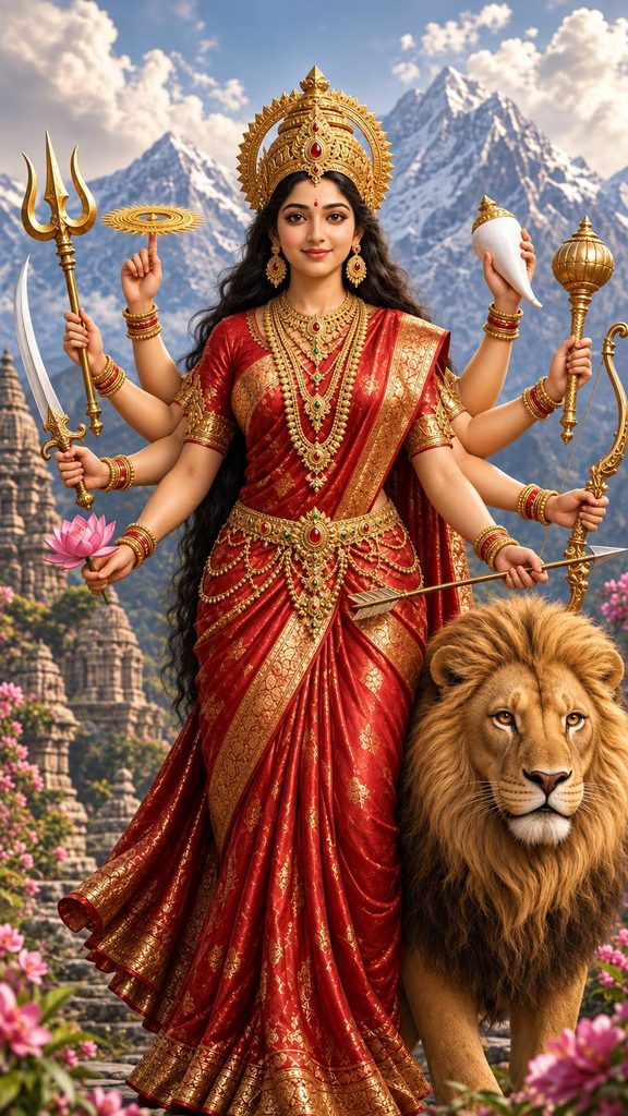 Goddess Durga is a good example
