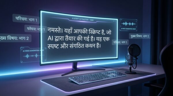 Hindi Script Extractor Prompt for TTS | Clean Narration for AI Voice, YouTube video, Shorts & Reels