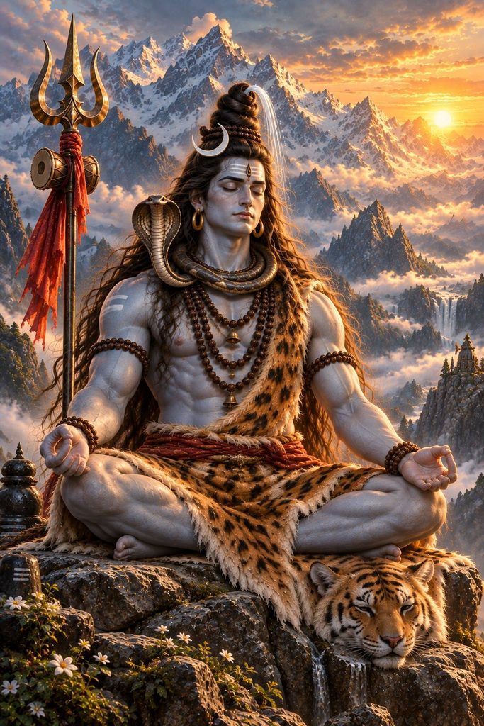Lord Shiva Himalayan Meditation Cinematic Art Prompt