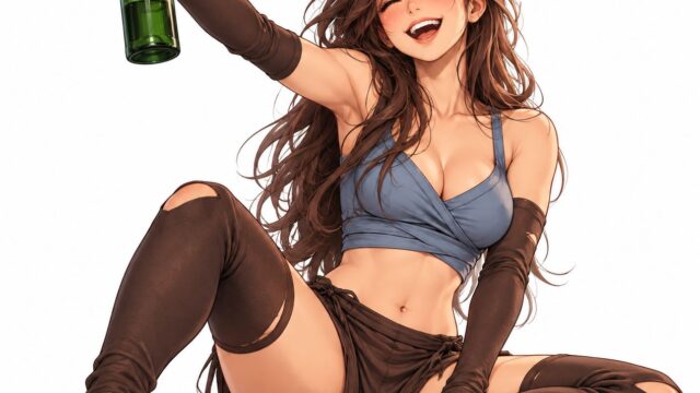 Playful 2D Anime Girl Illustration | Character Art