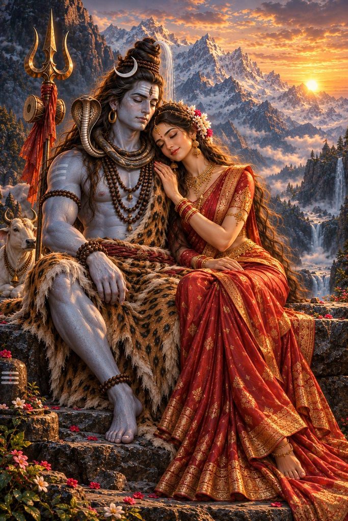 Shiva & Parvati  Eternal Divine Love