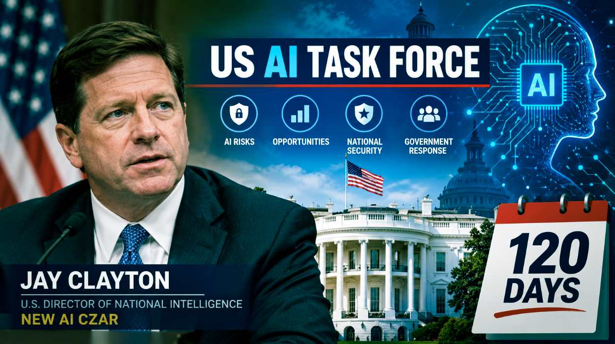 US ने Jay Clayton को बनाया AI Czar, नई AI Task Force शुरू